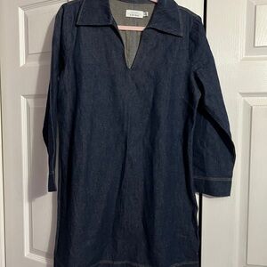 & Other Stories Dark Gray Denim Dress